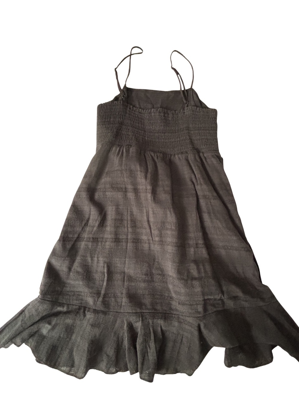 American Eagle Outfitters Black Spaghetti Strap Wrap Mini Dress - Picture 2 of 4
